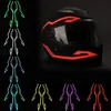 Atualizado 2 PCS Capacete de Motocicleta Noite de Noite Fria Luz Frio Piscando LED Luminoso Adesivo Tira