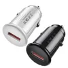 Caricabatterie rapido rapido Caricabatteria per auto USB QC3.0 3.1A 2.1A Mini caricabatterie per veicoli portatili Adattatori di alimentazione per Iphone 15 12 13 14 Pro max Lettore GPS Samsung F1 Mp3