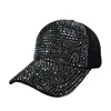 Strass Baseball Casquette Casual Glitter Bling Bling Chapeau Femmes Snapback Casquettes Femmes Vintage Sun Hat Chapeau Papa Chapeau pour Filles Mailla Cap Ljjk2514