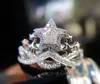 Ny lyxsimulering Fempointed Star Cutting Ring Explosions High Carbon Diamond Crown Fashionable Female Jewelry83863196375725