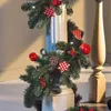 2,7 m juldekoration Green Christmas Garland Wreath For Home New Year Xmas Party Pine Tree Rattan Hanging Ornament 201006