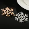 Hair Clips & Barrettes Pinksee Delicate Fashion Rhinestone Snowflake Clip Women Bridesmaid Wedding Prom Party Hairpins Jewelry