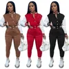 Fall Winter Women Tracksuits Baseball Uniform Passar Långärmad Jacka Sweatpants Två Piece Set Active Outfits Outdoor Sports Suit Sweatsuits Wholesale 6334