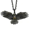 Pendant Necklaces Domineering Crow Necklace Men's Long Chain Motorcycle Party Hip Hop Fashion Women's Rock Jewelry