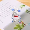 3 Colors Glass Cow Ornament Animal Figurine Handblown Home Decor Multicolors Lady Kids Christmas Gift C0220