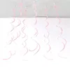 Colorful Swirl Banner 6pcs/set Pendant Ceiling Hanging Garland PVC Spiral Banners for Wedding Birthday Party Home Living Room Decoration 20220225 Q2