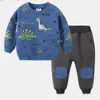 Set di vestiti per bambini primaverili Cartoon Cotton Home Wear Abbigliamento sportivo per bambini a maniche lunghe Ragazzi Kids 210611