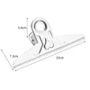 Argent Grande Inoxydable Binderie Clip Bureau Bureau School Tool Poignée Clips Bulldog Lettre Métal Clip en gros LX4071