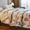 Double-layer Quilt Thickened Artificial Cashmere Winter Nap Cover Coral Fleece Warm Flannel Comfortable Blanket Mattress