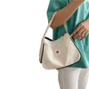 Soft poliéster moda flor margarida mulheres bolsa portátil design chique nylon nylon underarm ombro sacos sacos de baguette