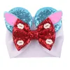 Baby Veet Belt Solid Color Hairpin Sequin Glitter Big Bow Clips Mouse Ear Wide Boutique Headband Kids Girl Hair Accessories