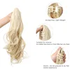 Ombre Curly Hair Ponytail Extensions Claw Fake Pony tail Tail Hairpiece 2020 Afro Long Clip Synthetic Blonde Pink Wavy Wig