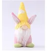 Leuk Konijn Pluche Speelgoed voor Pasen Handmaal Gnome Bunny Konijn Doll Ornamenten Vakantiehuis Party Decoratie