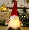 Christmas Gnome Plush brinquedos brilhantes em casa decoração de natal Ano Novo Toy Bling Christma Gifts Kids Santa Claus Snowman Ornament2518423