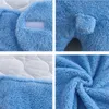 Sacs de couchage Born Baby Wrap Couvertures Enfants Mignon Sac Enveloppe Emmailloter Poussette Bebes Hiver Sleepsacks Pour 0-6 Mois