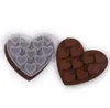 Moldes de cozimento Amor Silicone Molde de Chocolate Cubo de Gelo Bandeja Bakings Biscoitos Biscoitos Moldes Cozinha Cozinha Ferramentas para Bolo Sn2894