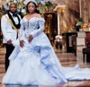 2021 Plus La Taille Arabe Aso Ebi Luxueux Dentelle Perlée Robes De Mariée Sirène Manches Longues Robes De Mariée Vintage Robes De Mariée ZJ966