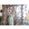 Cortinas cortinas 100x200cm TULLE FLORAL PURIM