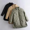 Vintage Loose Shirt Jacket Women Winter Coat Casual Button Baseball Bomber Korean ZA Coats and Light Parka 210914