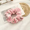 Pink Color Hairbands Dot Striped Girls Hair Tie Ropes Elastic Scrunchies Headband Ponytail Holder Women Hair Accessories 9 Designs DW6441