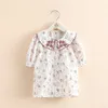 Zomer 2 3 4 5 6 7 8 9 10 12 jaar zoet borduurwerk vol print floral bladerdeeg korte mouw blouse shirt voor baby kinderen meisje 210701