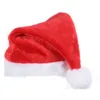 1200pcs Jul Santa Claus hattar Merryxmas Caps Cap Party Hat för Santa-Claus kostym Juldekoration Barn eller vuxen Head Omkretsstorlek 56-58cm FedEx / DHL