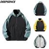 Spring Autumn Fashion Cool Jacket Men Korean Stand Zipper Polyester Simple Casual Streetwear Sport Jackets Men 211103