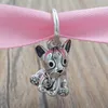 925 zilveren bruiloft sieraden maken Pandora bulldog puppy diy charme dierlijke wendingen die in armbanden Moeders dag giften voor vrouw vrouwen ketting kraal 798008en16 veranderen