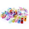 30Set/Lot 100/150st Sying Plastic Clips Quiltning Crafting Crocheting Stick Safety Clips Blandade färger Bindande klipp