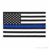 مصنع مباشرة بالجملة 3x5fts 90cmx150cm ضباط إنفاذ القانون الولايات المتحدة الأمريكية شرطة أمريكية أمريكية رقيقة الخط الأزرق العلم DAP134