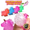 Unicorn brinquedos esferas de estresse para crianças adolescentes e adultos enfatizam alívio e anti-ansiedade pérolas de água cheia de presente de brinquedo tiktok dhl fn10