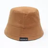 Wide Brim hattar Bomull Fiske Hatt Kvinnor Män Hip Hop Cap Par Panama Bucket Sun Flat Top Fisherman Caps