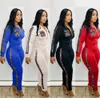 Nya kvinnors aktiva spårdräkter Kläder Två stycken Set Woman Jackets and Pants Set Ladies Sweat Suits Plus Size Sport Sport Sport Syft Mjuk långärmad träning Sportkläder