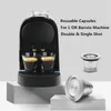 Refillable Stainless Steel XXL Double & Single Coffee Capsule Pod For L'Or Barista LM8012 Machine filters LOR 211008