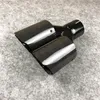 1 PCS Full Carbon Fiber Glossy Black Stainless Steel Exhaust Muffler Pipes Auto Universal Akrapovic Car dual tips271a