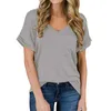 Zomer Luipaard Dames Extra grote T-shirt V-hals Korte Mouw T-shirt Tops Dames Plus Size Fashions Casual Tee Shirt Femme 210608