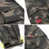 Mäns byxor Fashion Casual Multi-Pocket Bomull Outdoor Oversized Loose Camouflage Cargo Hip Hop