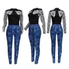 Herbst Winter Mode 2 Stück passende Sets Damen Outfits Pullover Sweat Retro Top Skinny Denim Hosen Jeans Streetwear Großhandel 210525