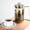 Szklane dzbanki do kawy ręczne prasa francuska ekspres do kawy zaparzacz do herbaty garnek czajnik do kawy kuchnia domowe biuro jadalnia Bar Drinkwares Teaware ZL0023