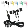 Earphones Headset 3.5mm Plug Disposable Earbuds for School Gift Museum Concert MP3 MP4 Mobile Phone