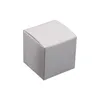 50 sztuk 5x5x5 / 6x6x6 / 7x7x7 / 8x8x8 / 9x9x9 / 10x10x10cm biały / czarny / Kraft Papier Kwadratowy Box DIY Handmade Soap Box Cardboard Paper Gift 672 K2