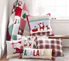 Tecknade söta julgranar Elk Santa Claus Sofa Kudde Doll Kakor Pillow Kids Familj Gåva Heminredning Comforts 211203