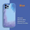 Art Watercolor Style Soft Silicone Phone Falls for iPhone 12 Pro Max 11 7 8 Plus Skyddsskydd Clear med modeblommor Desig7304220