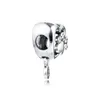 Sprankelende Poot Print Hart Charms 925 Sterling Zilveren Kralen Voor Sieraden Maken Pave Stones Crystal Beads Fit Charm Armband 2020 Q0531