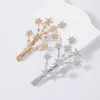 New Creative Barrette Gypsophila Hairpin Diamonds Style Simple Alloy Bangs Clip Hair Styling Accessories