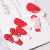 3D Spray Paint Bow Nail Art Decorations 2021 Fashion Plastic Stickers Nails Accessories for Manicure Design