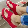 Women Sandals Heels Platform Wedges Shoes For Summer Sandalias Mujer Casual Flip Flops Plus Size 43 Slippers