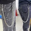 22 polegadas chaveiros colhedores 15mm aço inoxidável masculino hip hop rock cintura chaveiros punk esqueleto crânio calças corrente carteira chaves cubana link nightclub suprimentos