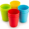 250ml plástico tumblers reutilizável BPA livre máquina de lavar louça livre restaurante de qualidade multi-cores interiores interiores