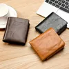 Wallets Dicihaya 2021 Men Wallet With Coin Bag Zipper Purse Fashion 3 Fold Purses Carteira Feminina Ultra-thin